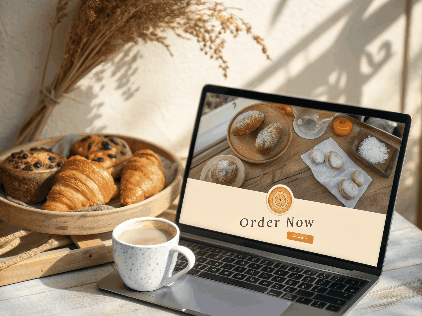 Hearthstone Bakery website mockup preview