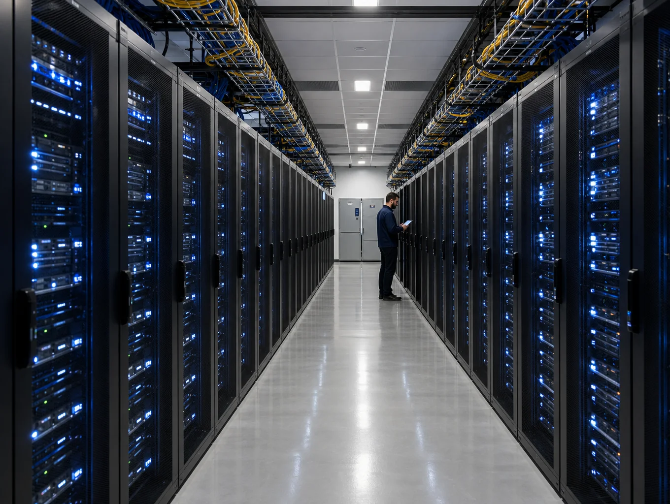 Professional server infrastructure in data center